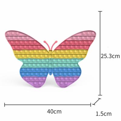 China Rainbow AB017 High Quality Worry Butterfly Relaxing Sensory Busy Person's Game Toy For Kids for sale