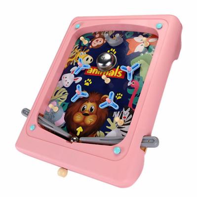 China Playing 2021 New Style Cartoon Plastic Board Game Playing Educational Puzzle Pinball Game For Kids Game for sale