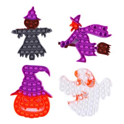 China Wholesale New Design 2021 Halloween Gift Push Bubble Bumpy Person Sensory Stress Relieve Toys for sale