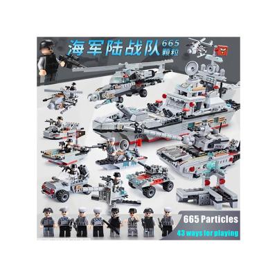 China Cultivate Creativity DIY Game Sawtooth Series Military Reloading Building Block Set For Sea Air And Ground Forces for sale