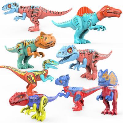 China Toying 2021 New Colorful Dinosaur Simple Plastic Assembly Blocks Animal Educational Toys Model For Kids for sale