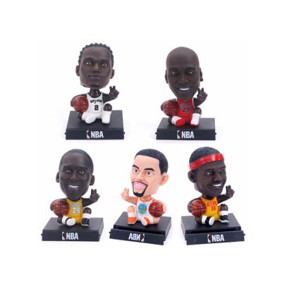 China Playing high quality wholesale Irving James Curry Jordan Paul Kobe version of Q shake his head dolls basketball star action numbers play for sale