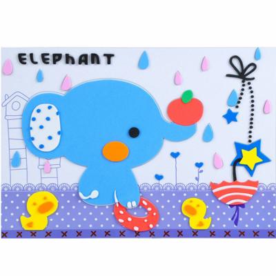 China Improve Intelligence Puzzle 3D EVA Cartoon Educational Cute Animals for Kids Interesting Jigsaw Toy for sale