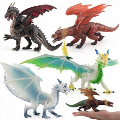 China Game Plastic Models Toy For of Warcraft Dragon Model Toy Fire Rock Dragon Ice Snow Dragon Hot Selling Dinosaur for sale