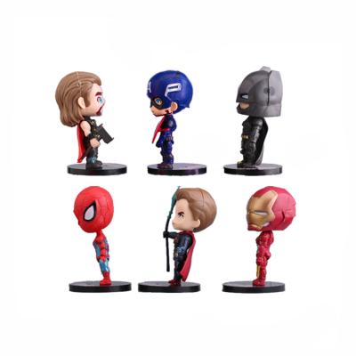 China Toy Manufacture Price Custom Mold 3D PVC Toys Action Figures America Superhero Cartoon Spiderman Action Figure Model for sale