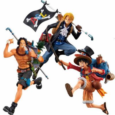 China Playing High Quality One Piece Luffy Size 19-21CM, Ace, Sabo Bracket Action Number Bracket Holder for sale