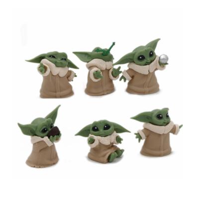 China Wholesale Price 5 Pcs Manufacturing Toys Baby Yoda Mandalorain Action Number Collectible Model Toy Set for sale