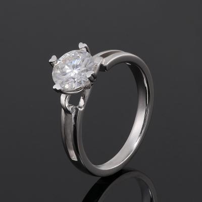 China New Coming 2022 CLASSIC Real Sterling Pure 925 Moissanite Silver Ring Gift For Women Wholesale Price for sale