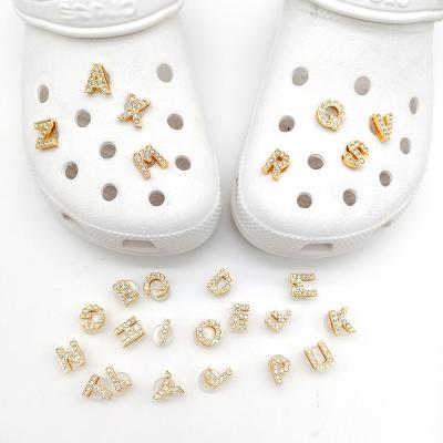 China Custom Clog Charm Luxury bling shoe charm decorations shoe jewelry charm cheap price metal shoe charms for sale