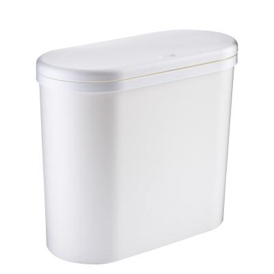 China Nordic Simple Style Creative Top Cover Type Viable Plastic Waste Bin With Lid Trash Can For Household for sale