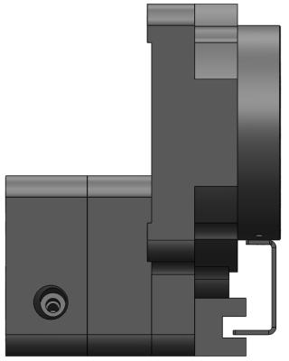 China Aoto Shaft Platform Table Cavity Positioning Rotary Gearbox for Laser Marking Machine Servo Motor QHR-060-01 for sale