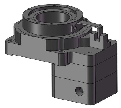 China Microprocessor Rotary Stage 200mm Cavity Platform Rotating Servo Motor For Industrial Robot QHR-060-01 for sale