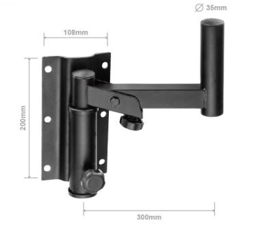 China Sheet Iron Versatility Adjustable Wall Brackets Tilt Through Left & Right Swivel Speaker Wall Brackets for sale