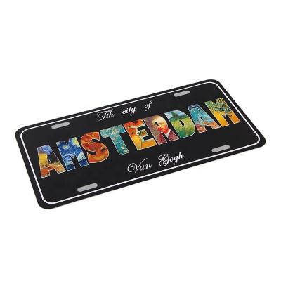 China Custom Embossing Aluminum Sublimation License Plate Custom Europe USA Registration Plate for sale