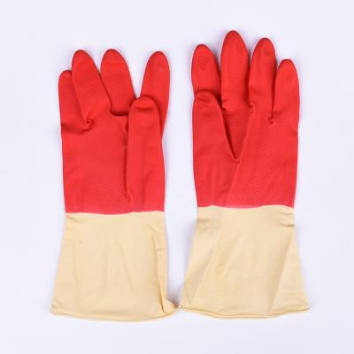 China Natural latex arm kitchen household latex glove /rubber glove /working glove for sale