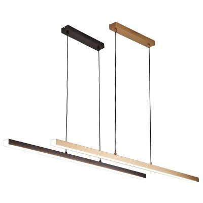 China Modern Nordic Modern Metal Hanging Chandelier for Living Room Dining Room Kitchen Island Lighting Black Gold LED Linear Pendant Light for sale