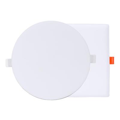 China Modern Square Round Indoor Hotel Office Shape Ultrathin Led Recessed Ceiling Panel Light 18w 24w 30w for sale