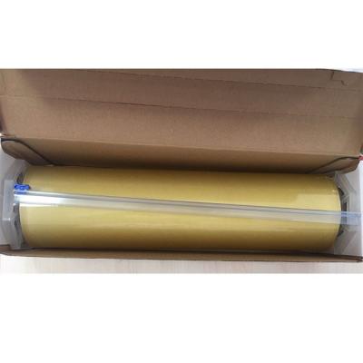 China Food Grade PVC Moisture Proof Film Transparent 500m PVC Wrap Film Plastic Sheet Moisture Proof With Inner Box Cutter for sale