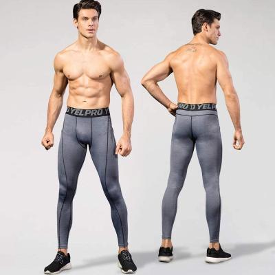 China High Quality OEM Breathable Custom Made Mens Stretch High Compression Pants Running Workout Tights Gym Cool Dry Gaiters for sale