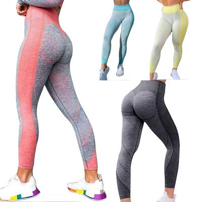 China Women's Breathable Butt Lifting Tummy Control High Waist Seamless Workout Tights New Yoga Fitness Gym Leggings for sale