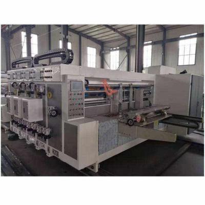 China Factory is two color custom automatic slotting die cutter used for printing small cartons for sale