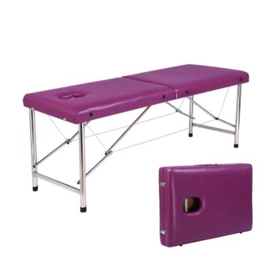 China Hot Selling Aluminum Beauty Spa Comfortable Folding Massage Facial Bed Professional Massage Tables for sale