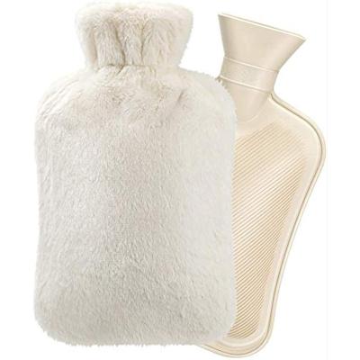 China Warmer Hot Water Bottle With Bag Soft Cover Hot Water Cover Cute Faux Fur Hot Water Bottle To Relieve Menstrual Cramps for sale