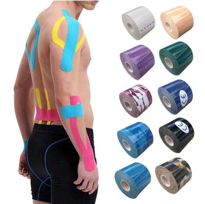 China Hot Selling Kinesiology Sports Protective Cotton High Performance Breathable Waterproof Elastic Muscle Therapy Sports Tape for sale