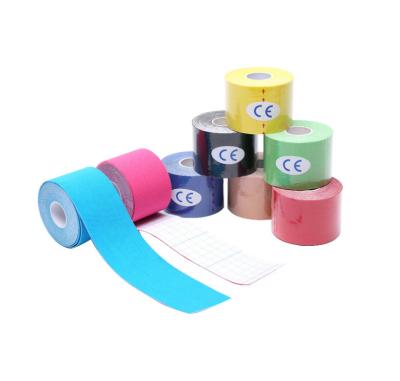 China Comfortable Sports Protective Sports Safety Therapy Muscle Physiotherapy Orthopedic Support Cotton Kinesiology Tape for sale