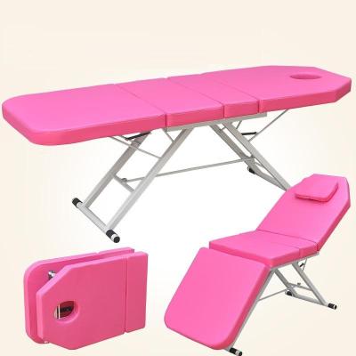 China Comfortable hot sale 3 times massage bed and portable massage table for beauty spa for sale