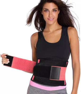 China Factory Wholesale Elasticity Adjustable Breathable Neoprene Waist Pad Wrap Lumbar Support Back Brace Soft Stomach Sweat Waist Trainer Trimmer Belt for sale