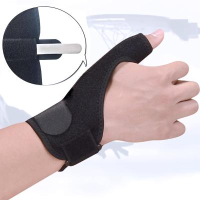 China Factory Wholesale Comfortable Adjustable Breathable Wrist Thumb Guards Palm Protector With Steel Backer for sale