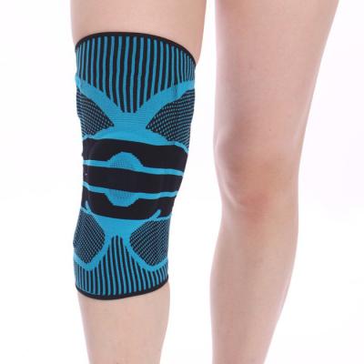 China Knee Pain Protector Sports Compression Knee Support Comfortable Adjustable Breathable Elastic Knitted Brace Nylon Sleeve for sale