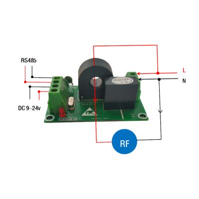 China / Support Customized Voltage And Current Detection Circuit 50A RS485 Modbus-RTU Protocol AC Measurement Acquisition Module for sale