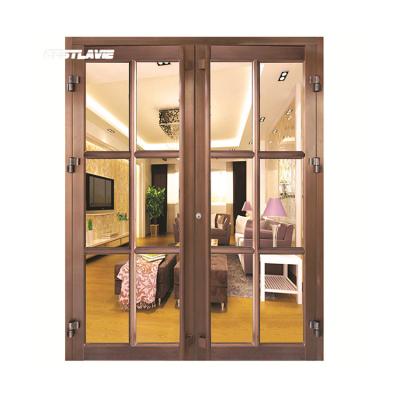 China Hot Selling Waterproof Customized Aluminum Metal Framed Door KFC Window Glass Door for sale