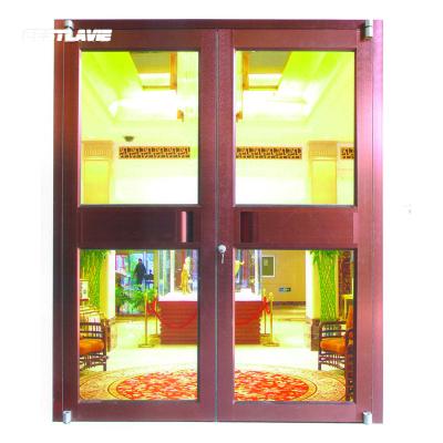 China Aluminum Alloy Shopping Mall Style KFC Business Folding Glass Door for sale