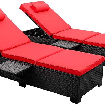 China Ebay Modern Hot Selling Loungers Easy Cleaning No Arms Outdoor Sun Beach Lounge Chairs for sale