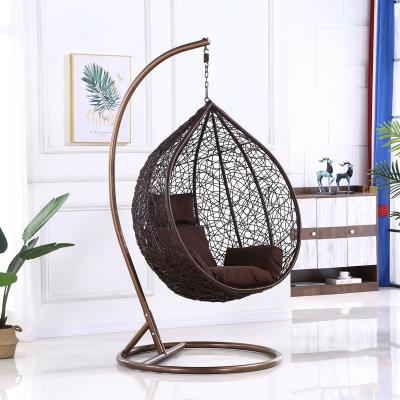 China New Arrival Modern Popular Design Patio Swing Rattan Hammock Egg Hanging Chair For Outdoor Indoor Or Outdoor Furniture Optioonal NKD for sale