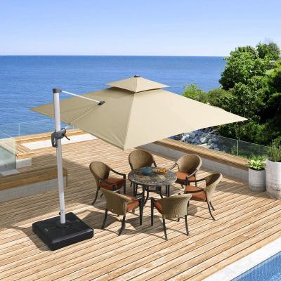 China Modern Outdoor Furniture Garden Umbrella Patio Umbrella Aluminum Sun Shade Umbrellas for sale