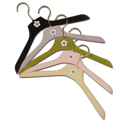 China Sewing Clothing Store Anti-Slip / Hanging Clothes / Garment Display Non Slip Velvet Hangers for sale