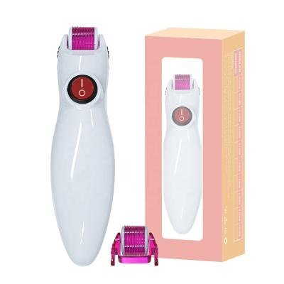 China Anti-puffiness 2021 hot sales vibrating medical grade led derma roller 0.5mm 1mm 1.5mm Biogenesis DNS derma roller 0.3mm for sale