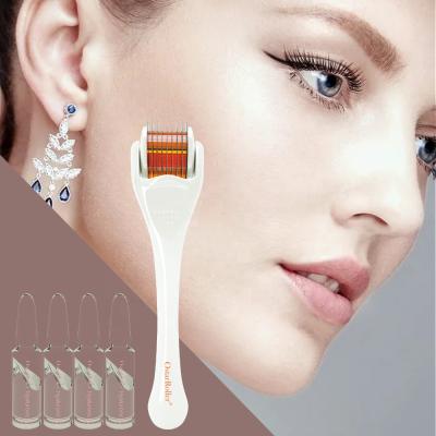 China Hot New 2021 540 Needles Anti-Puffiness Derma Roller With Moisture Hyaluronic Serum Moisturize Hyaluronic Acid Anti Aging Serum for sale