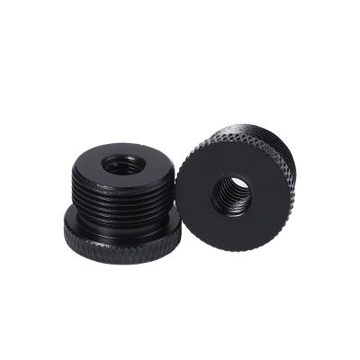 China Easy to install aluminum alloy microphone screw adapter female to male conversion screw black for cantilever mount for sale