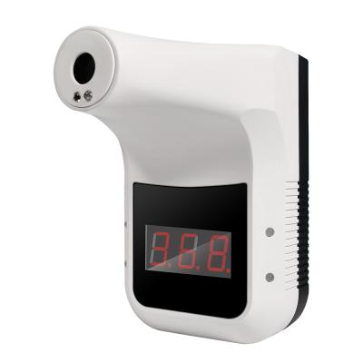 China Home Hotel Bathroom Wall Mounted Automatic Temperature Scanner Thermometer Digital Display With Fever Alarm for sale