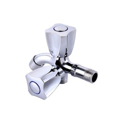 China Two Way Washing Machine Water Thermostatic Wall Mounted Faucets Double Tap Dual Control Double Handle Multifunction Faucet for sale