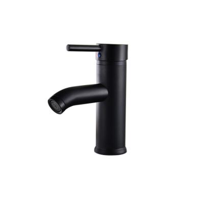 China Metered Commercial Black Matte Black Bathroom Basin Water Faucets Taps Basin Sink Mixer Taps for sale