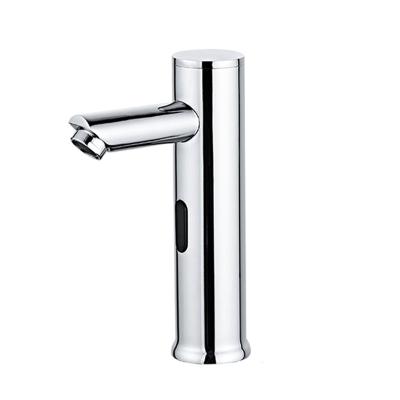 China Electric Faucets Dual Power Bathroom Automatic Hands Touchless Sensor Faucet Free Water Faucet for sale