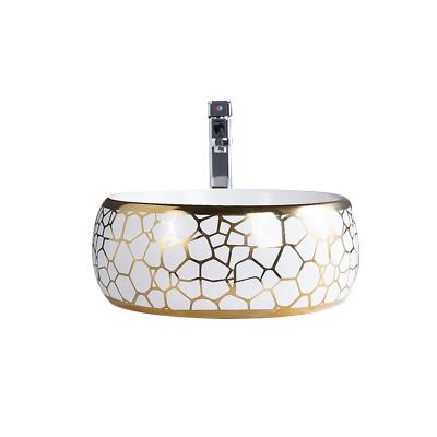 China Modern Classic Design Cera Hand Sink Price In India Bathroom Sink Are Basin Gold Finish for sale