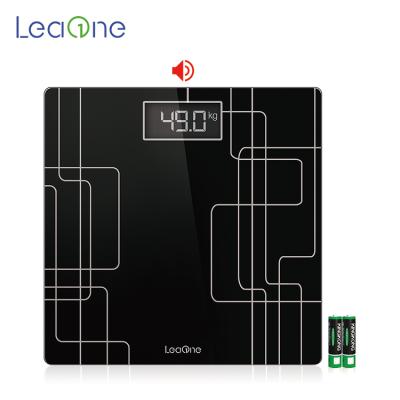 China Health Marble Body Weight Bathroom Voice Digital Glass Scale Body Weight Measurement Promotion Scale Large 150kg for sale