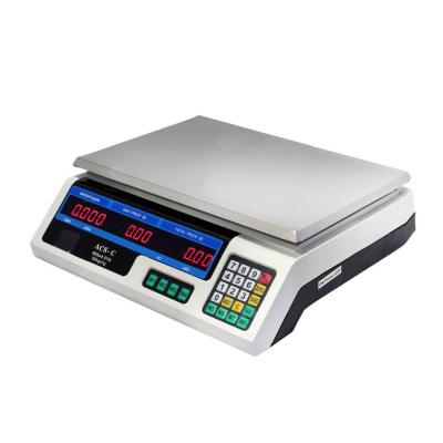 China Zhejiang Well Selling Large Capacity Computer Weighing Acs 30 Electronic Price Calculating Scale for sale